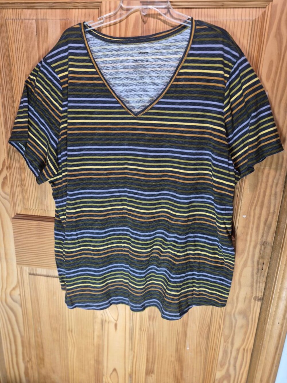 Sonoma Everyday V-Neck Short Sleeve Tee 4X